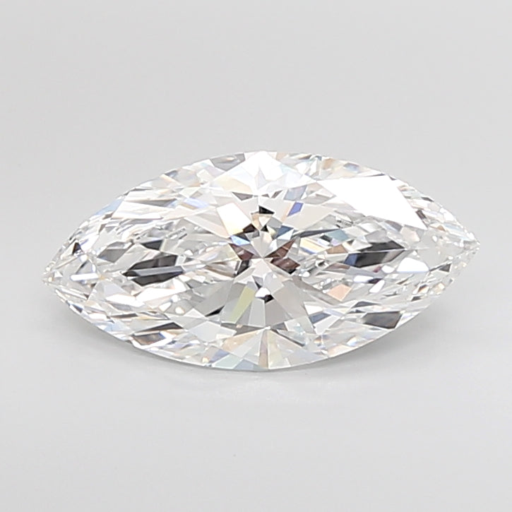 4.06 Carat Marquise Shaped, Ideal Cut, D Color, VVS2 Clarity, IGI Certified Lab Grown Diamond