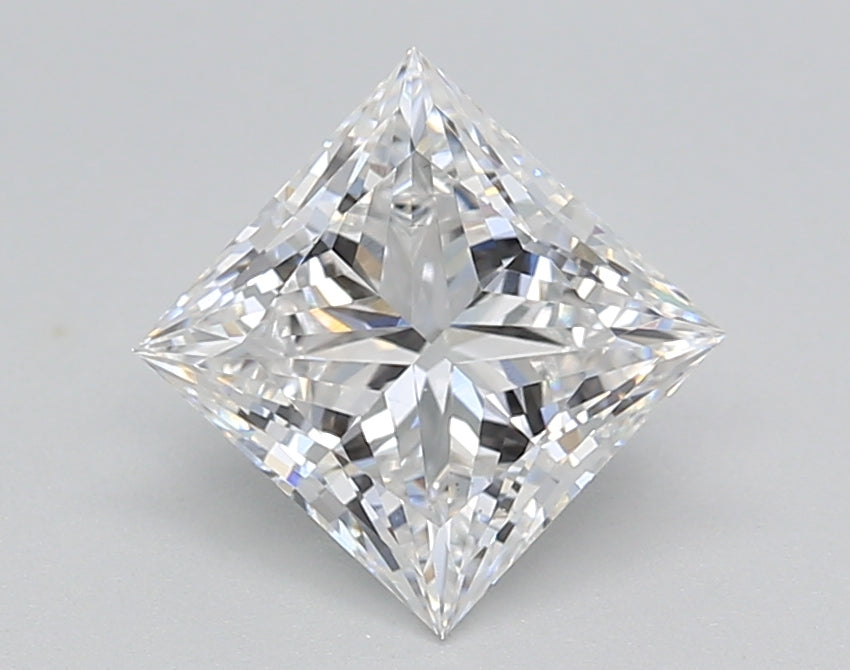1.51 Carat Princess Shaped, Excellent Cut, D Color, VS1 Clarity, IGI Certified Lab Grown Diamond
