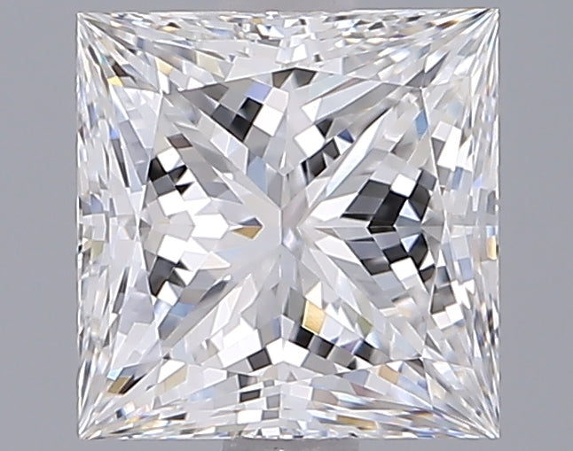 1.98 Carat Princess Shaped, Ideal Cut, E Color, VVS2 Clarity, IGI Certified Lab Grown Diamond