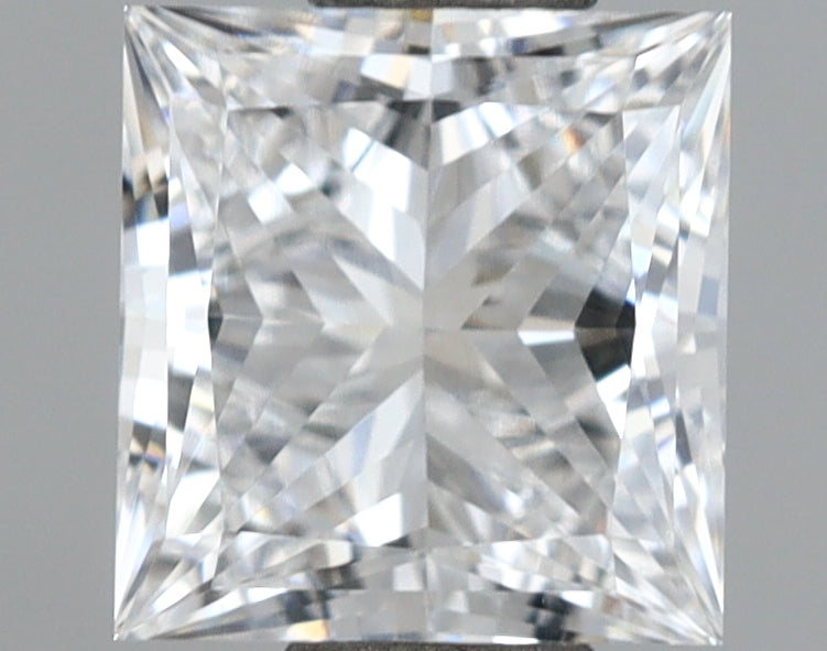 1.04 Carat Princess Shaped, Ideal Cut, D Color, VVS1 Clarity, IGI Certified Lab Grown Diamond