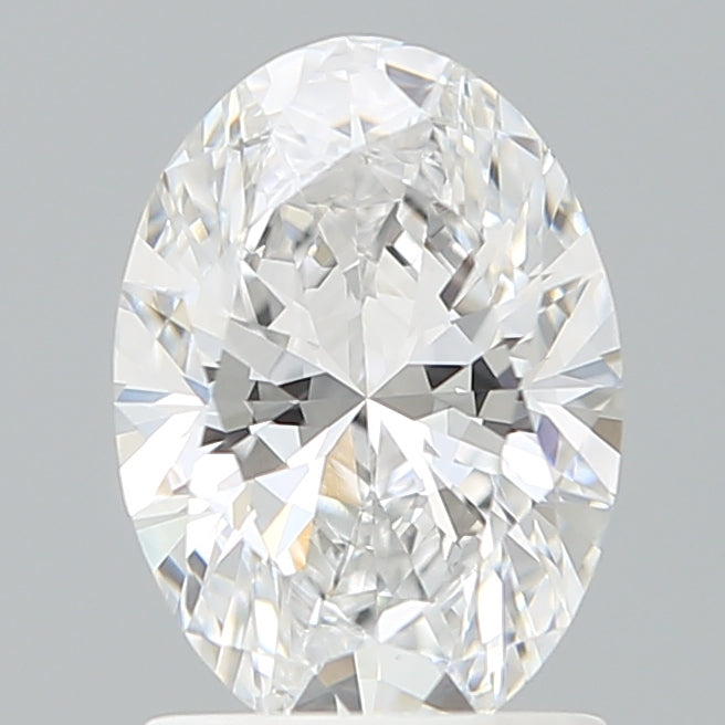 1.50 Carat Oval Shaped, Ideal Cut, D Color, VVS2 Clarity, IGI Certified Lab Grown Diamond