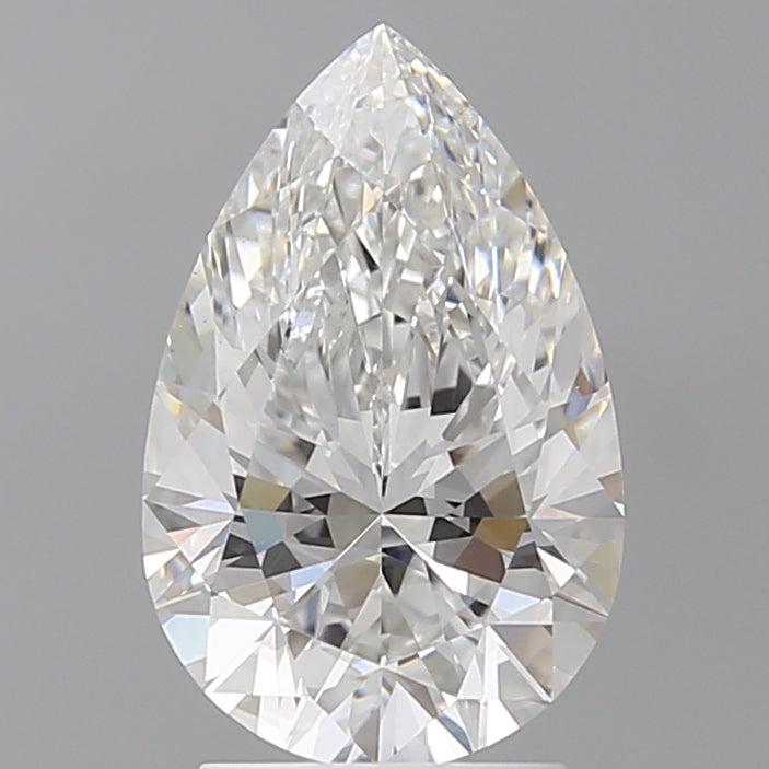 2.59 Carat Pear Shaped, Ideal Cut, E Color, VVS2 Clarity, IGI Certified Lab Grown Diamond