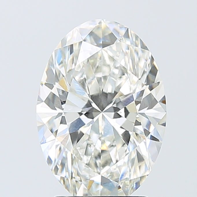 3.03 Carat Oval Shaped, Excellent Cut, F Color, VVS2 Clarity, IGI Certified Lab Grown Diamond