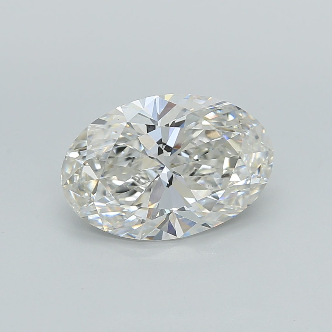 2.55 Carat Oval Shaped, Ideal Cut, G Color, VS1 Clarity, IGI Certified Lab Grown Diamond