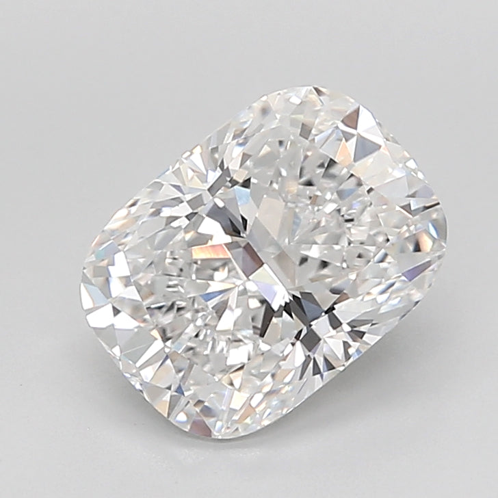 3.05 Carat Cushion Shaped, Ideal Cut, D Color, VVS2 Clarity, IGI Certified Lab Grown Diamond