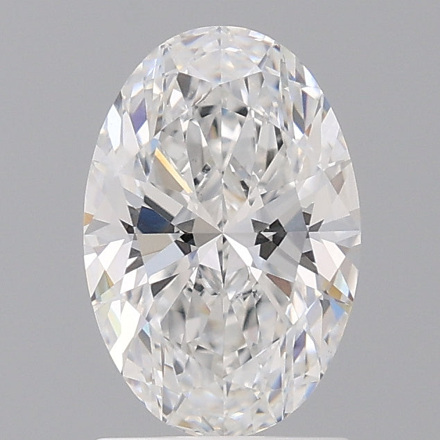 1.59 Carat Oval Shaped, Ideal Cut, D Color, VS1 Clarity, IGI Certified Lab Grown Diamond