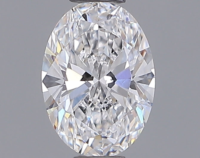 0.53 Carat Oval Shaped, Ideal Cut, D Color, IF Clarity, IGI Certified Lab Grown Diamond