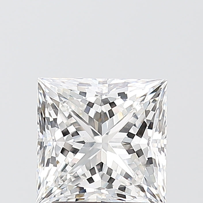 2.05 Carat Princess Shaped, Ideal Cut, E Color, VS1 Clarity, IGI Certified Lab Grown Diamond