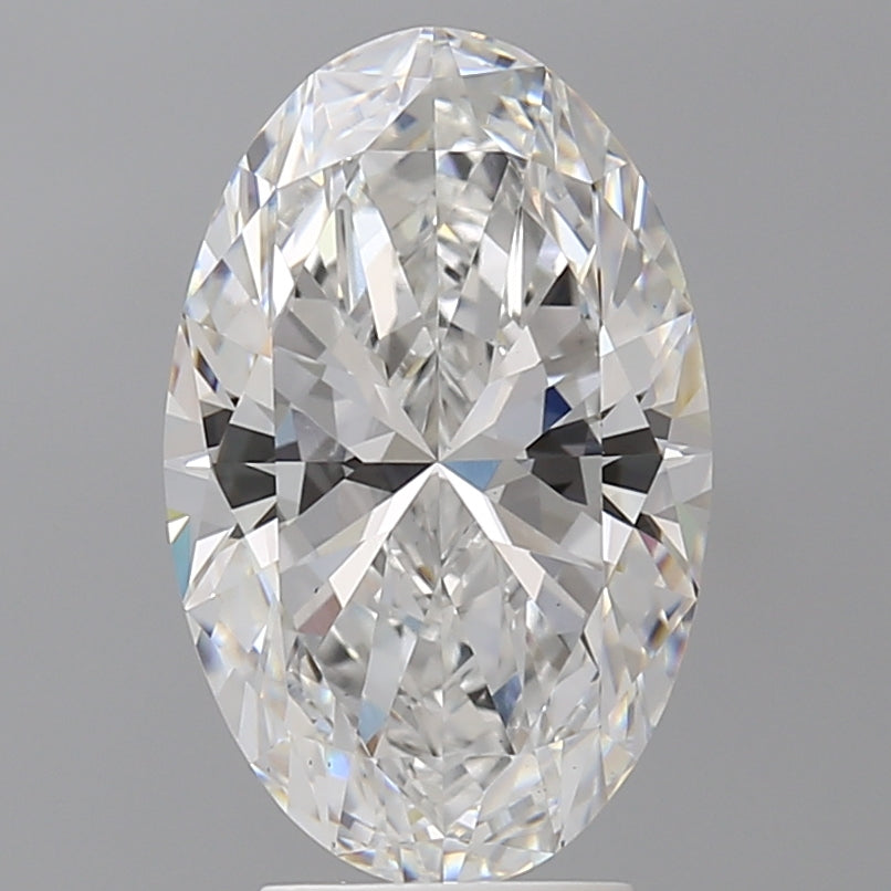 4.06 Carat Oval Shaped, Ideal Cut, E Color, VVS2 Clarity, IGI Certified Lab Grown Diamond