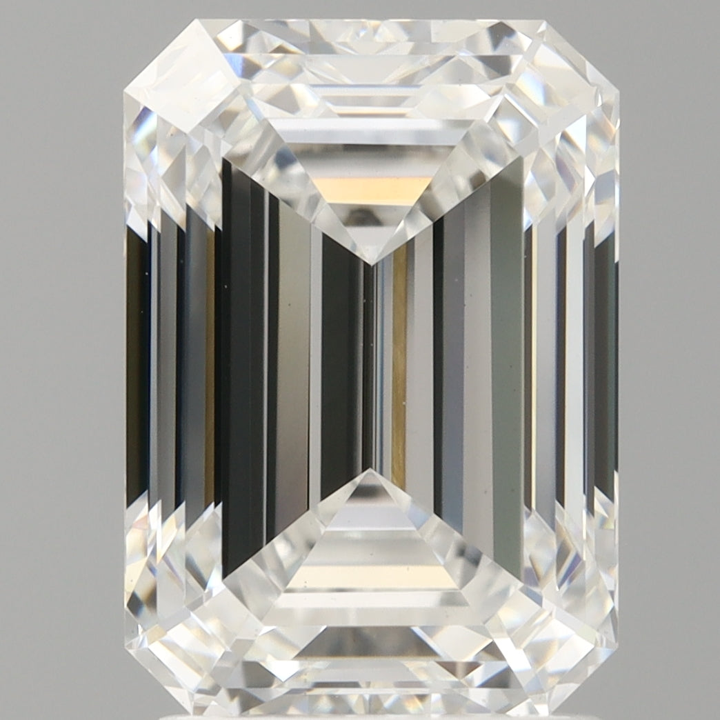2.59 Carat Emerald Shaped, Ideal Cut, D Color, VS1 Clarity, IGI Certified Lab Grown Diamond