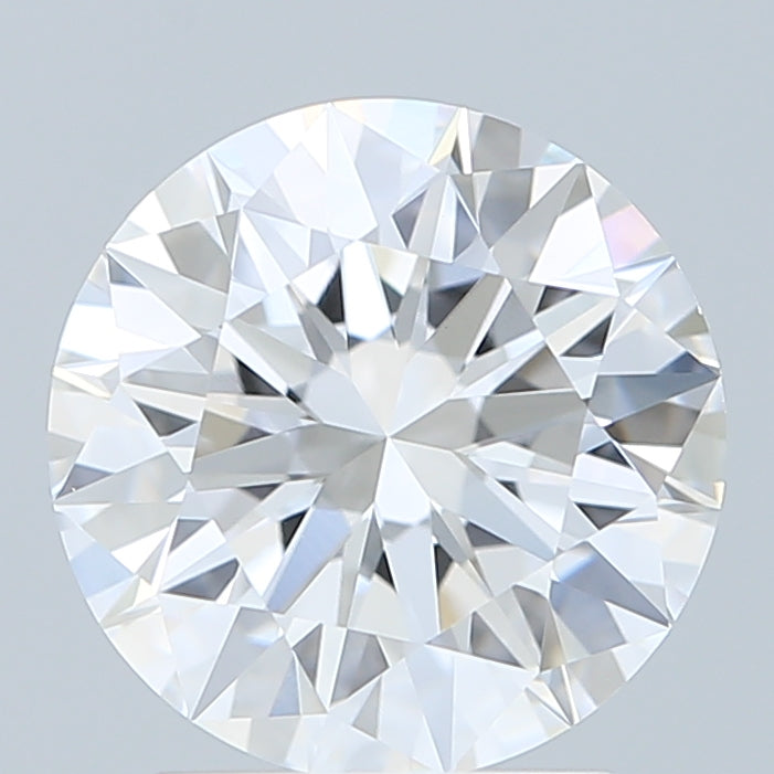 2.41 Carat Round Shaped, Ideal Cut, D Color, VVS2 Clarity, IGI Certified Lab Grown Diamond