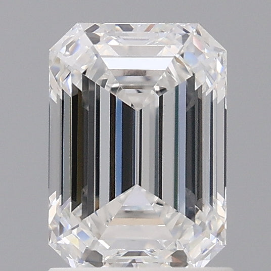 1.60 Carat Emerald Shaped, Ideal Cut, D Color, VVS2 Clarity, IGI Certified Lab Grown Diamond