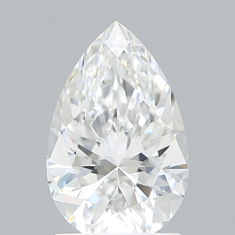 1.59 Carat Pear Shaped, Excellent Cut, E Color, VVS2 Clarity, IGI Certified Lab Grown Diamond