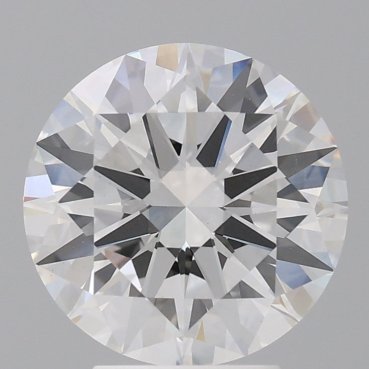 4.02 Carat Round Shaped, Excellent Cut, F Color, VVS2 Clarity, IGI Certified Lab Grown Diamond