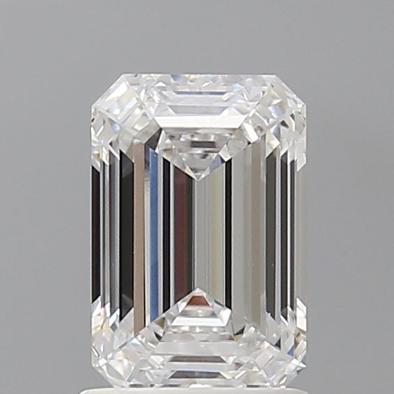 1.57 Carat Emerald Shaped, Ideal Cut, D Color, VS1 Clarity, IGI Certified Lab Grown Diamond