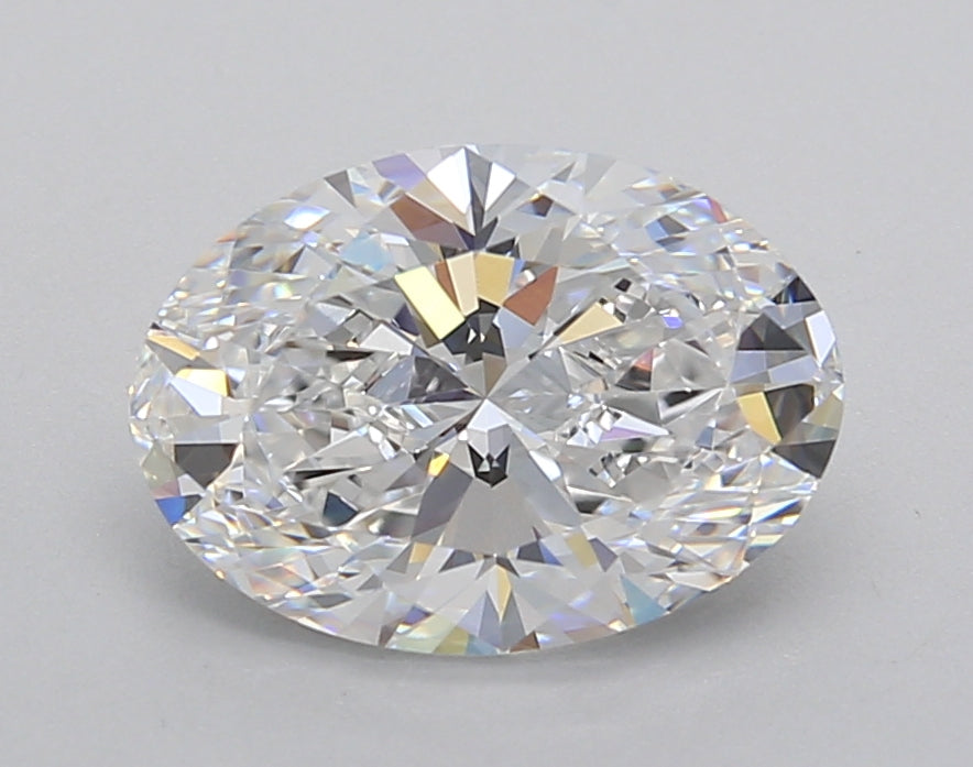 2.16 Carat Oval Shaped, Excellent Cut, D Color, VVS2 Clarity, IGI Certified Lab Grown Diamond