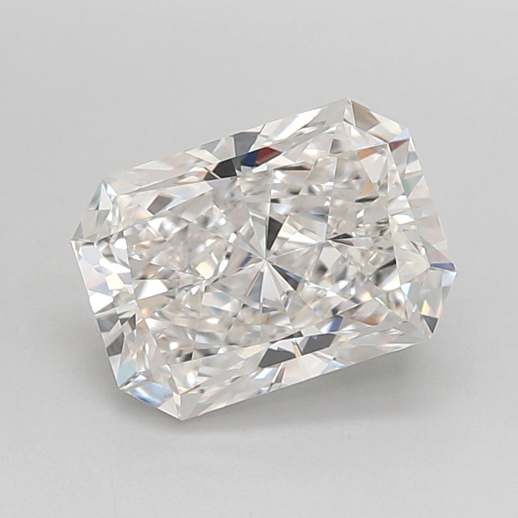 2.25 Carat Radiant Shaped, Ideal Cut, F Color, VVS1 Clarity, IGI Certified Lab Grown Diamond
