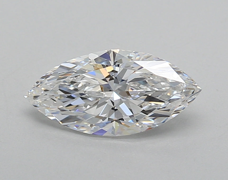 1.01 Carat Marquise Shaped, Excellent Cut, D Color, VVS2 Clarity, IGI Certified Lab Grown Diamond