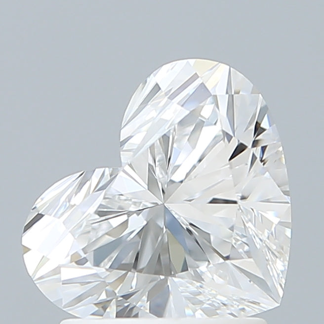 1.70 Carat Heart Shaped, Excellent Cut, D Color, VVS2 Clarity, IGI Certified Lab Grown Diamond