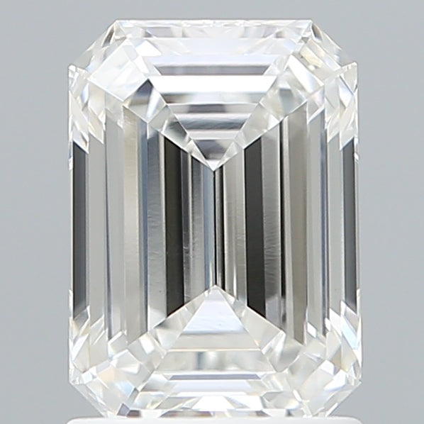 1.59 Carat Emerald Shaped, Ideal Cut, E Color, VVS2 Clarity, IGI Certified Lab Grown Diamond