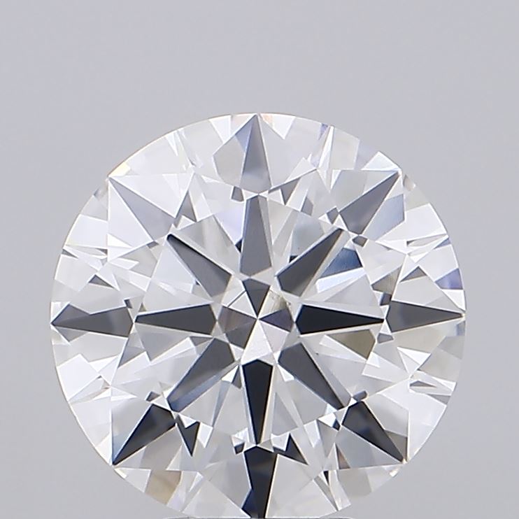 6.09 Carat Round Shaped, Excellent Cut, D Color, VS2 Clarity, IGI Certified Lab Grown Diamond