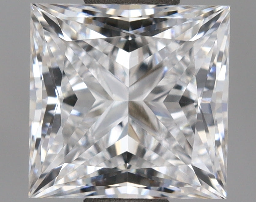 1.19 Carat Princess Shaped, Ideal Cut, D Color, VVS2 Clarity, IGI Certified Lab Grown Diamond