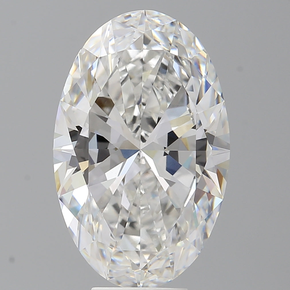 7.60 Carat Oval Shaped, Excellent Cut, E Color, VVS2 Clarity, IGI Certified Lab Grown Diamond
