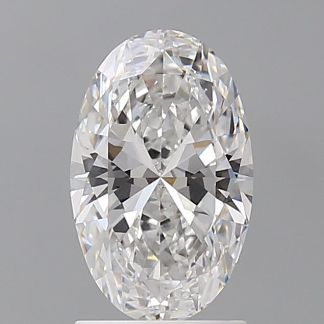 1.57 Carat Oval Shaped, Ideal Cut, D Color, VVS2 Clarity, IGI Certified Lab Grown Diamond