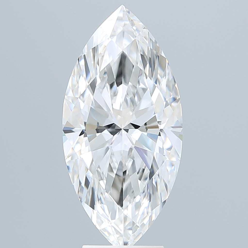 5.11 Carat Marquise Shaped, Ideal Cut, E Color, VVS2 Clarity, IGI Certified Lab Grown Diamond