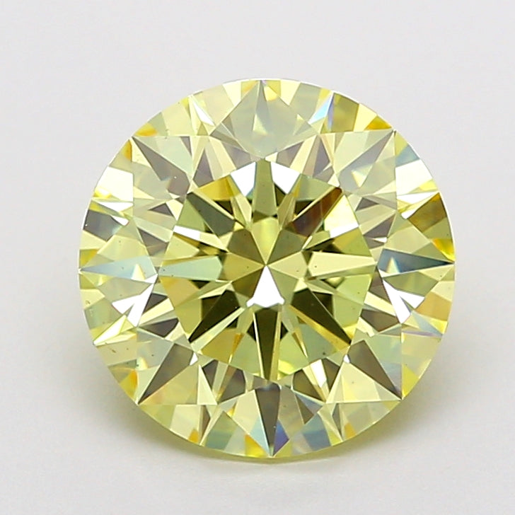 2.55 Carat Round Shaped, Ideal Cut, VS1 Clarity, IGI Certified Lab Grown Diamond
