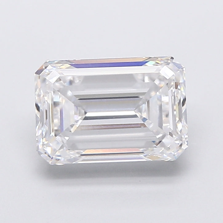 4.51 Carat Emerald Shaped, Very Good Cut, D Color, VS1 Clarity, IGI Certified Lab Grown Diamond