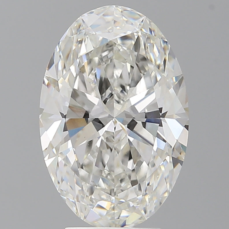 4.55 Carat Oval Shaped, Excellent Cut, F Color, VVS2 Clarity, IGI Certified Lab Grown Diamond