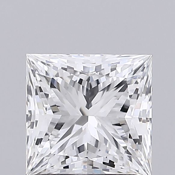 1.02 Carat Princess Shaped, Ideal Cut, E Color, VVS2 Clarity, IGI Certified Lab Grown Diamond