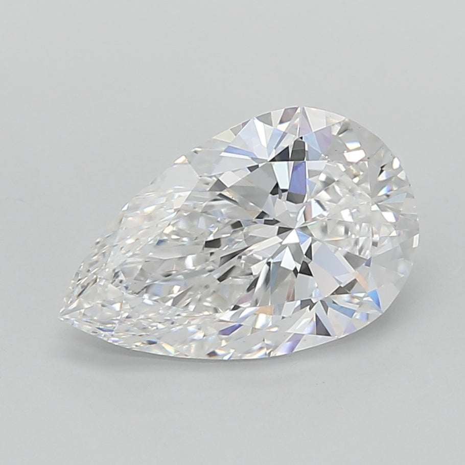 2.07 Carat Pear Shaped, Very Good Cut, E Color, VVS2 Clarity, IGI Certified Lab Grown Diamond