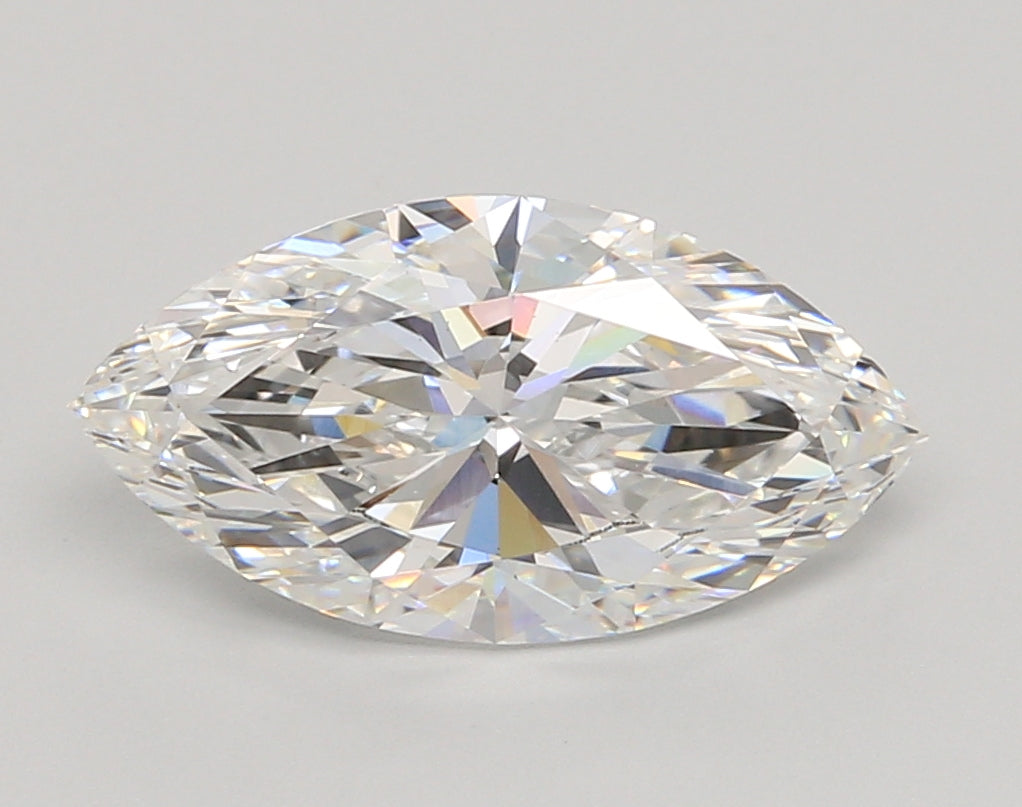 3.05 Carat Marquise Shaped, Ideal Cut, E Color, VS1 Clarity, IGI Certified Lab Grown Diamond