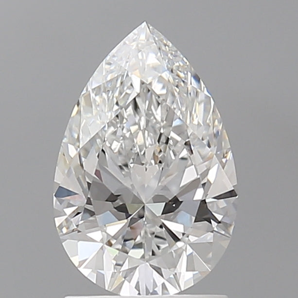 1.59 Carat Pear Shaped, Ideal Cut, E Color, VVS2 Clarity, IGI Certified Lab Grown Diamond