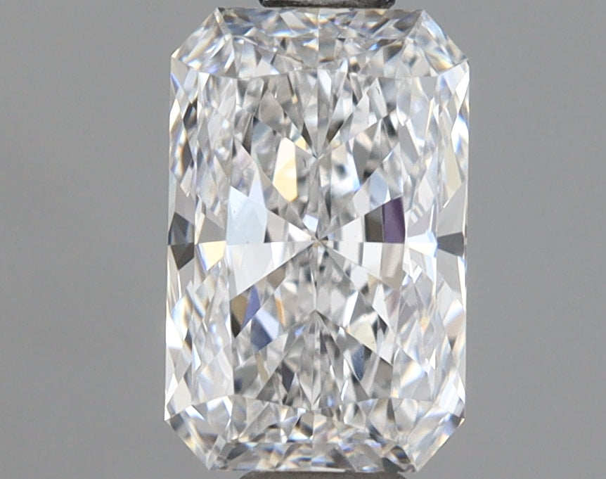 1.07 Carat Radiant Shaped, Ideal Cut, D Color, VS2 Clarity, IGI Certified Lab Grown Diamond