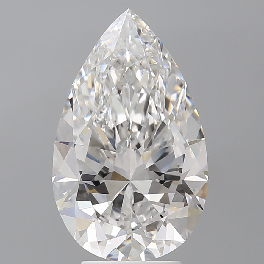 4.58 Carat Pear Shaped, Ideal Cut, E Color, VS1 Clarity, IGI Certified Lab Grown Diamond