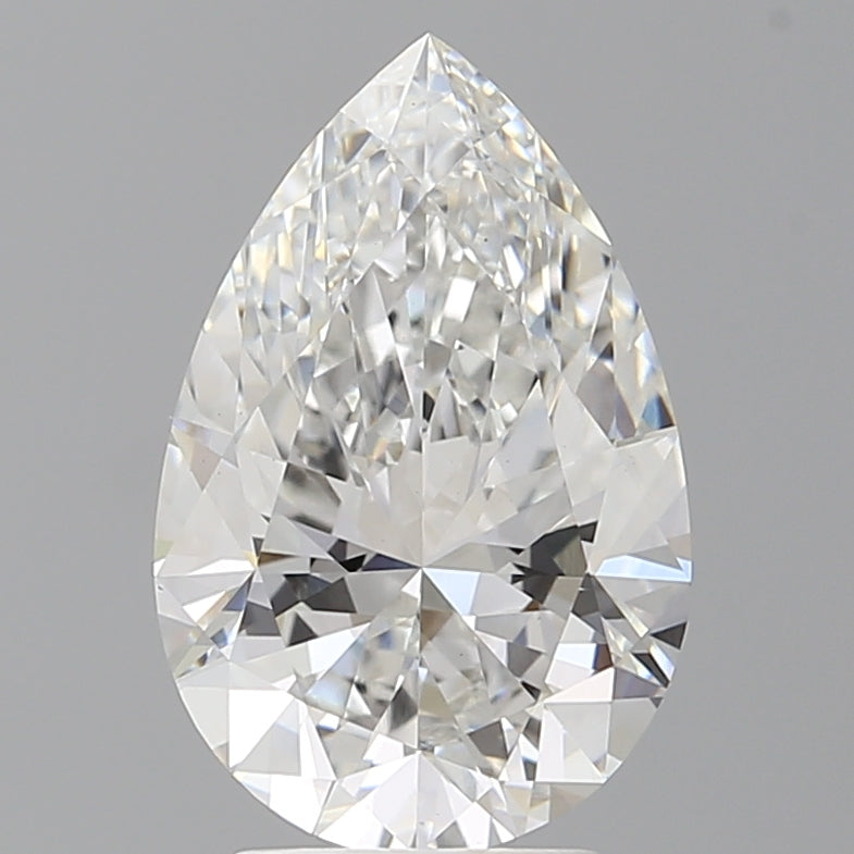 3.59 Carat Pear Shaped, Ideal Cut, E Color, VS1 Clarity, IGI Certified Lab Grown Diamond