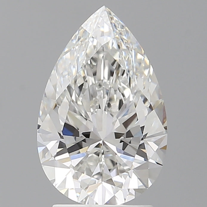 2.56 Carat Pear Shaped, Ideal Cut, E Color, VVS2 Clarity, IGI Certified Lab Grown Diamond