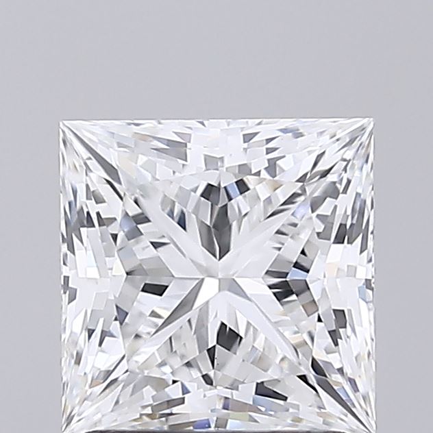 1.59 Carat Princess Shaped, Ideal Cut, D Color, VS1 Clarity, IGI Certified Lab Grown Diamond