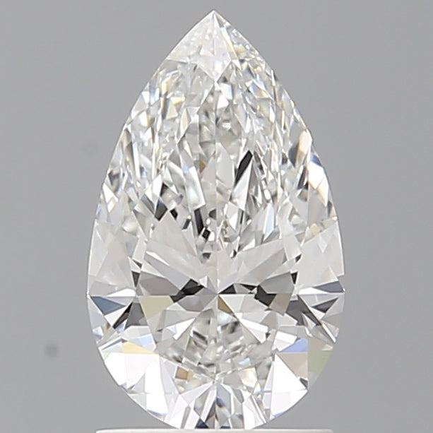 1.54 Carat Pear Shaped, Ideal Cut, E Color, VVS2 Clarity, IGI Certified Lab Grown Diamond