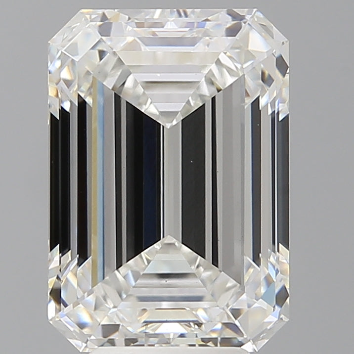 6.03 Carat Emerald Shaped, Ideal Cut, F Color, VS1 Clarity, IGI Certified Lab Grown Diamond