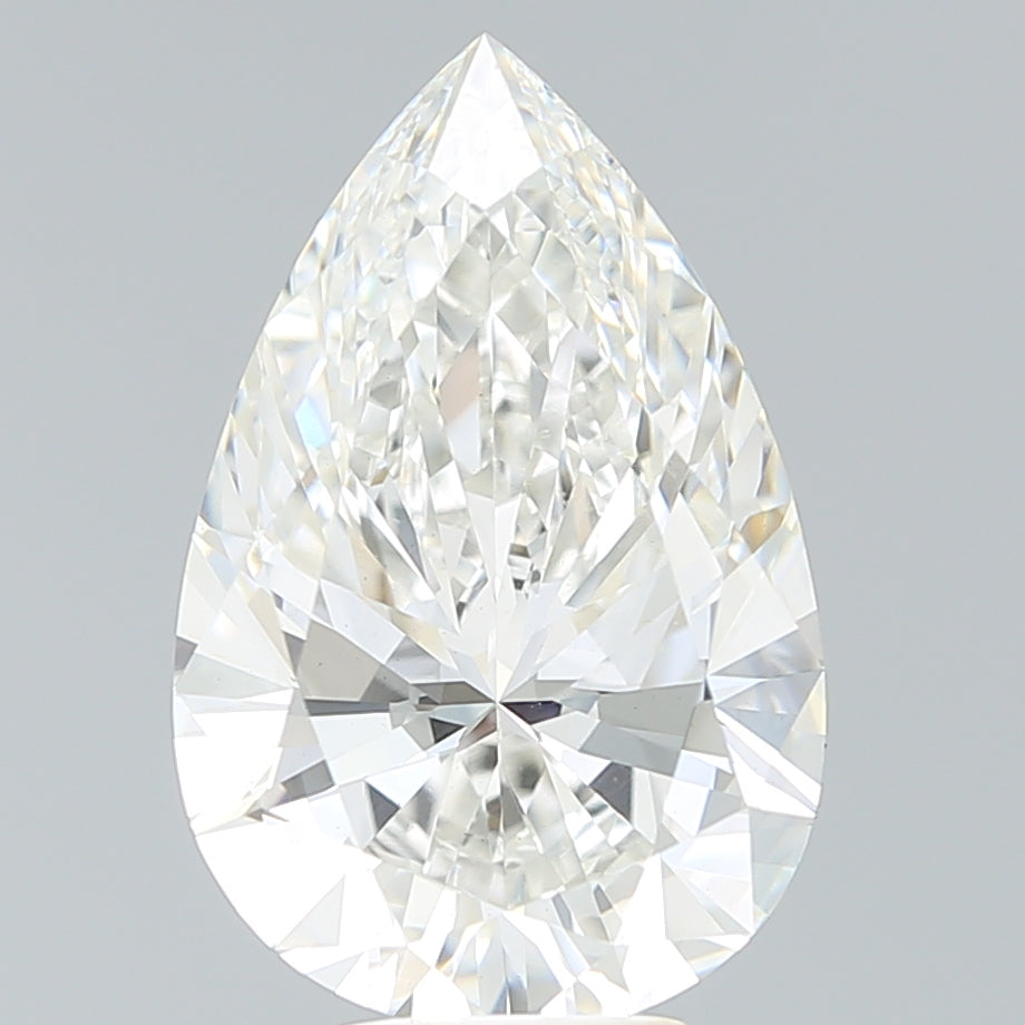 6.19 Carat Pear Shaped, Ideal Cut, G Color, VS1 Clarity, IGI Certified Lab Grown Diamond