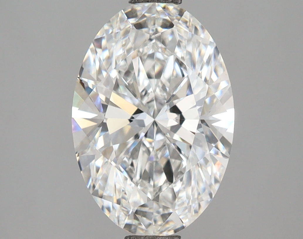 2.57 Carat Oval Shaped, Ideal Cut, E Color, VVS2 Clarity, IGI Certified Lab Grown Diamond