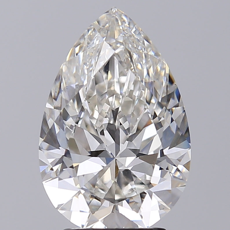 3.53 Carat Pear Shaped, Ideal Cut, H Color, VS2 Clarity, IGI Certified Lab Grown Diamond