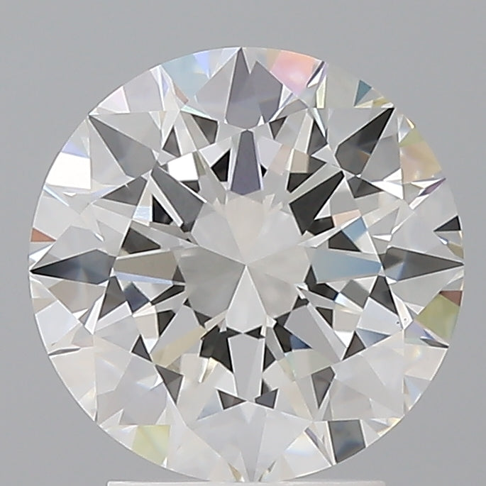 3.05 Carat Round Shaped, Excellent Cut, F Color, VVS2 Clarity, IGI Certified Lab Grown Diamond