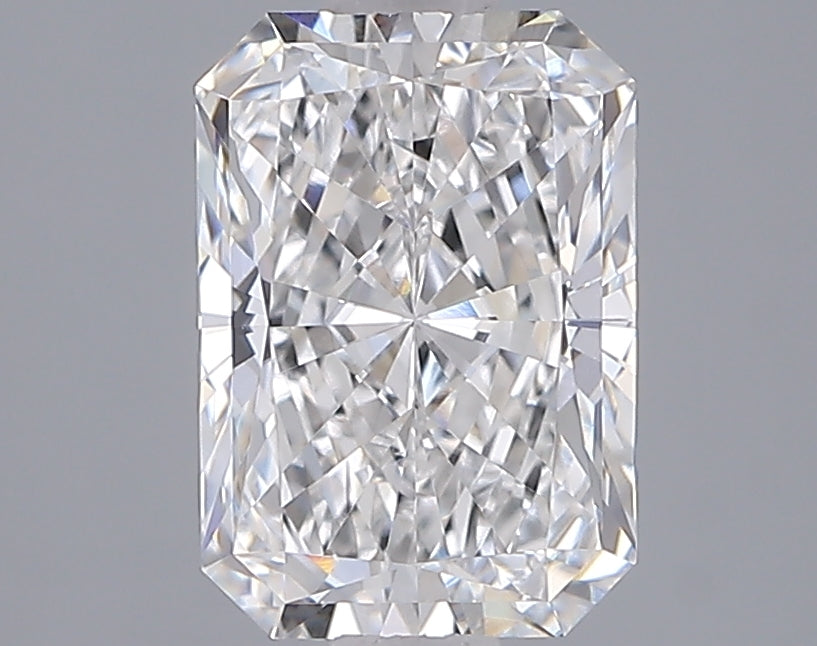 2.05 Carat Radiant Shaped, Ideal Cut, D Color, VVS1 Clarity, IGI Certified Lab Grown Diamond