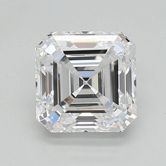 1.56 Carat Asscher Shaped, Ideal Cut, D Color, VS2 Clarity, IGI Certified Lab Grown Diamond
