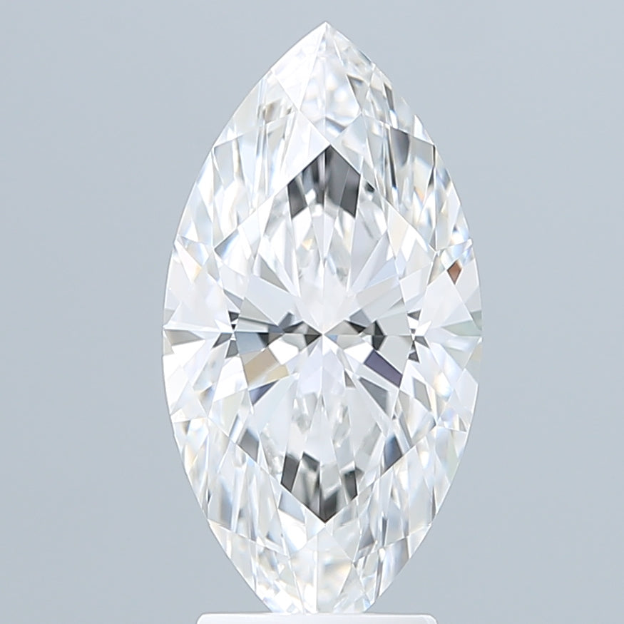 3.59 Carat Marquise Shaped, Ideal Cut, E Color, VVS2 Clarity, IGI Certified Lab Grown Diamond